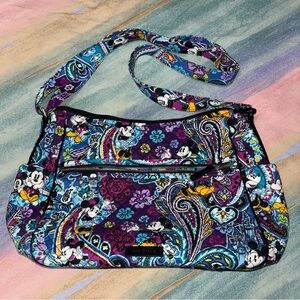 Vera Bradley Disney MICKEYS PAISLEY CELEBRATION Large On The Go Crossbody Purse